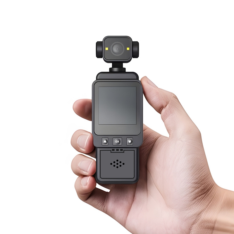 Portabel Videokamera 1080P – WiFi, Bildstabilisering & 64 GB TF-kort